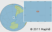 Savanna Style Location Map of the area around 55° 19' 2" S, 83° 13' 29" W