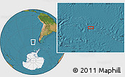 Satellite Location Map of the area around 55° 19' 2" S, 89° 10' 30" W