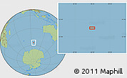 Savanna Style Location Map of the area around 55° 19' 2" S, 96° 7' 30" E