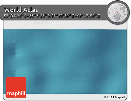 Satellite 3D Map of the Area around 55° 19' 2" S, 97° 49' 29" E