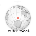 Outline Map of the Area around 55° 19' 2" S, 97° 49' 29" E, rectangular outline