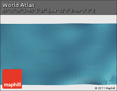 Satellite 3D Map of the Area around 55° 19' 2" S, 98° 40' 30" E
