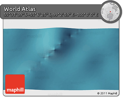 Satellite 3D Map of the Area around 55° 19' 2" S, 99° 31' 30" E