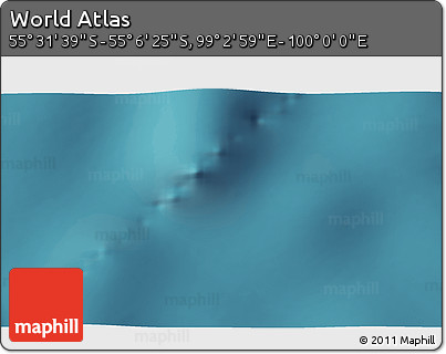 Satellite 3D Map of the Area around 55° 19' 2" S, 99° 31' 30" E