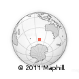 Outline Map of the Area around 55° 41' 33" S, 100° 22' 30" E, rectangular outline