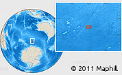 Shaded Relief Location Map of the area around 55° 41' 33" S, 102° 55' 30" E