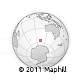 Outline Map of the Area around 55° 41' 33" S, 102° 55' 30" E, rectangular outline