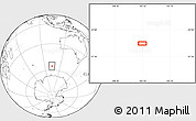 Blank Location Map of the area around 55° 41' 33" S, 103° 46' 30" E