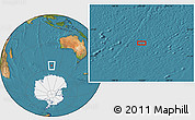 Satellite Location Map of the area around 55° 41' 33" S, 103° 46' 30" E