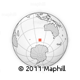 Outline Map of the Area around 55° 41' 33" S, 103° 46' 30" E, rectangular outline