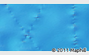 Physical 3D Map of the area around 55° 41' 33" S, 109° 43' 29" E
