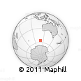 Outline Map of the Area around 55° 41' 33" S, 109° 43' 29" E, rectangular outline