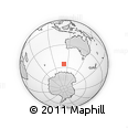 Outline Map of the Area around 55° 41' 33" S, 111° 25' 30" E, rectangular outline