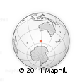 Outline Map of the Area around 55° 41' 33" S, 118° 13' 29" E, rectangular outline