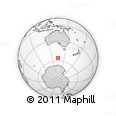 Outline Map of the Area around 55° 41' 33" S, 134° 22' 30" E, rectangular outline