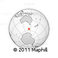 Outline Map of the Area around 55° 41' 33" S, 142° 52' 30" E, rectangular outline