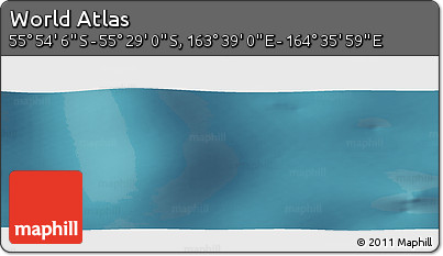 Satellite Panoramic Map of the Area around 55° 41' 33" S, 164° 7' 30" E