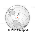 Outline Map of the Area around 55° 41' 33" S, 167° 31' 30" E, rectangular outline
