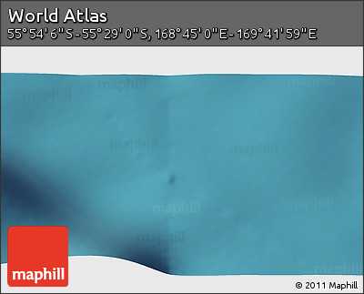 Satellite 3D Map of the Area around 55° 41' 33" S, 169° 13' 29" E