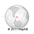 Outline Map of the Area around 55° 41' 33" S, 45° 49' 30" W, rectangular outline