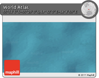 Satellite 3D Map of the Area around 55° 41' 33" S, 47° 40' 29" E