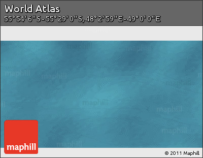 Satellite 3D Map of the Area around 55° 41' 33" S, 48° 31' 29" E