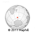 Outline Map of the Area around 55° 41' 33" S, 51° 55' 29" E, rectangular outline