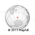 Outline Map of the Area around 55° 41' 33" S, 53° 37' 30" E, rectangular outline