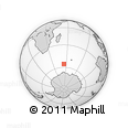 Outline Map of the Area around 55° 41' 33" S, 54° 28' 30" E, rectangular outline
