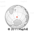 Outline Map of the Area around 55° 41' 33" S, 55° 19' 30" E, rectangular outline