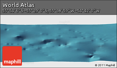 Satellite Panoramic Map of the Area around 55° 41' 33" S, 55° 10' 29" W