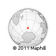 Outline Map of the Area around 55° 41' 33" S, 65° 31' 30" E, rectangular outline