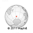 Outline Map of the Area around 55° 41' 33" S, 67° 13' 29" E, rectangular outline
