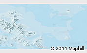 Political 3D Map of the area around 55° 41' 33" S, 67° 4' 29" W