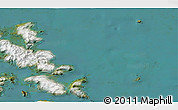 Satellite 3D Map of the area around 55° 41' 33" S, 67° 4' 29" W