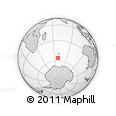 Outline Map of the Area around 55° 41' 33" S, 68° 4' 29" E, rectangular outline