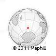Outline Map of the Area around 55° 41' 33" S, 68° 55' 30" E, rectangular outline