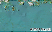 Satellite Map of the area around 55° 41' 33" S, 68° 46' 30" W