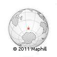 Outline Map of the Area around 55° 41' 33" S, 69° 46' 30" E, rectangular outline