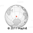 Outline Map of the Area around 55° 41' 33" S, 70° 37' 30" E, rectangular outline