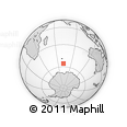 Outline Map of the Area around 55° 41' 33" S, 72° 19' 29" E, rectangular outline