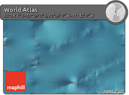 Satellite Map of the Area around 55° 41' 33" S, 72° 10' 30" W