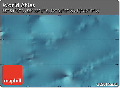 Satellite Map of the Area around 55° 41' 33" S, 72° 10' 30" W