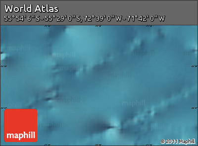 Satellite Map of the Area around 55° 41' 33" S, 72° 10' 30" W