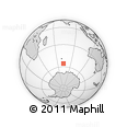 Outline Map of the Area around 55° 41' 33" S, 73° 10' 30" E, rectangular outline