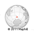 Outline Map of the Area around 55° 41' 33" S, 74° 1' 30" E, rectangular outline