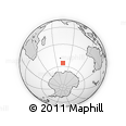 Outline Map of the Area around 55° 41' 33" S, 74° 52' 30" E, rectangular outline