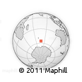 Outline Map of the Area around 55° 41' 33" S, 77° 25' 30" E, rectangular outline