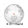 Outline Map of the Area around 55° 41' 33" S, 79° 58' 29" E, rectangular outline