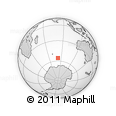 Outline Map of the Area around 55° 41' 33" S, 81° 40' 30" E, rectangular outline